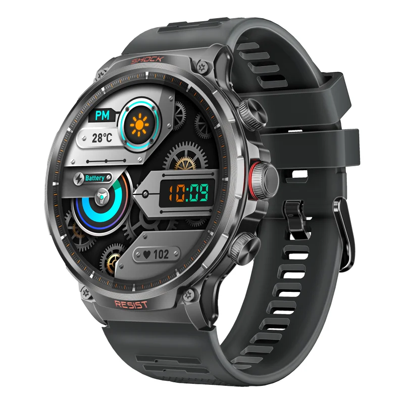 Promate Xwatch-R20 Tough-Built Fitness Tracker Smartwatch with BT Calling Black Smartwatch