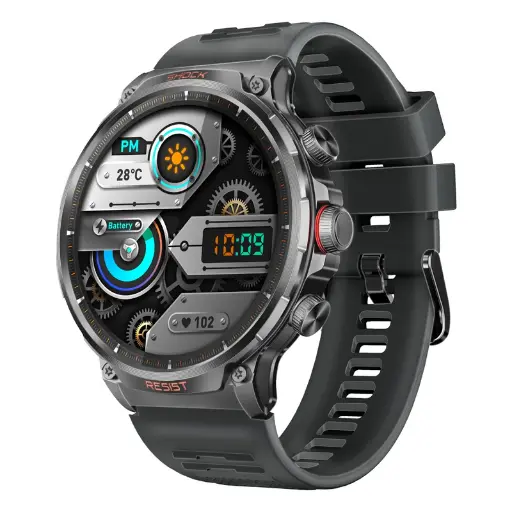 Promate Xwatch-R20 Tough-Built Fitness Tracker Smartwatch with BT Calling Black Smartwatch