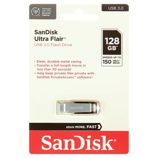 USB FLASH SANDISK ULTRA FLAIR USB3 128G