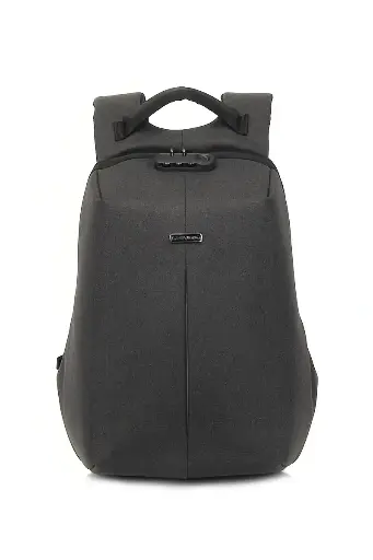 ”Promate Defender-16 Anti-Theft Backpack for 16 Laptop with Integrated USB Charging Port Black Bag